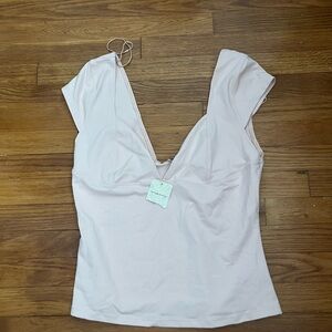 Free people intimately pink fitted top NWT size L